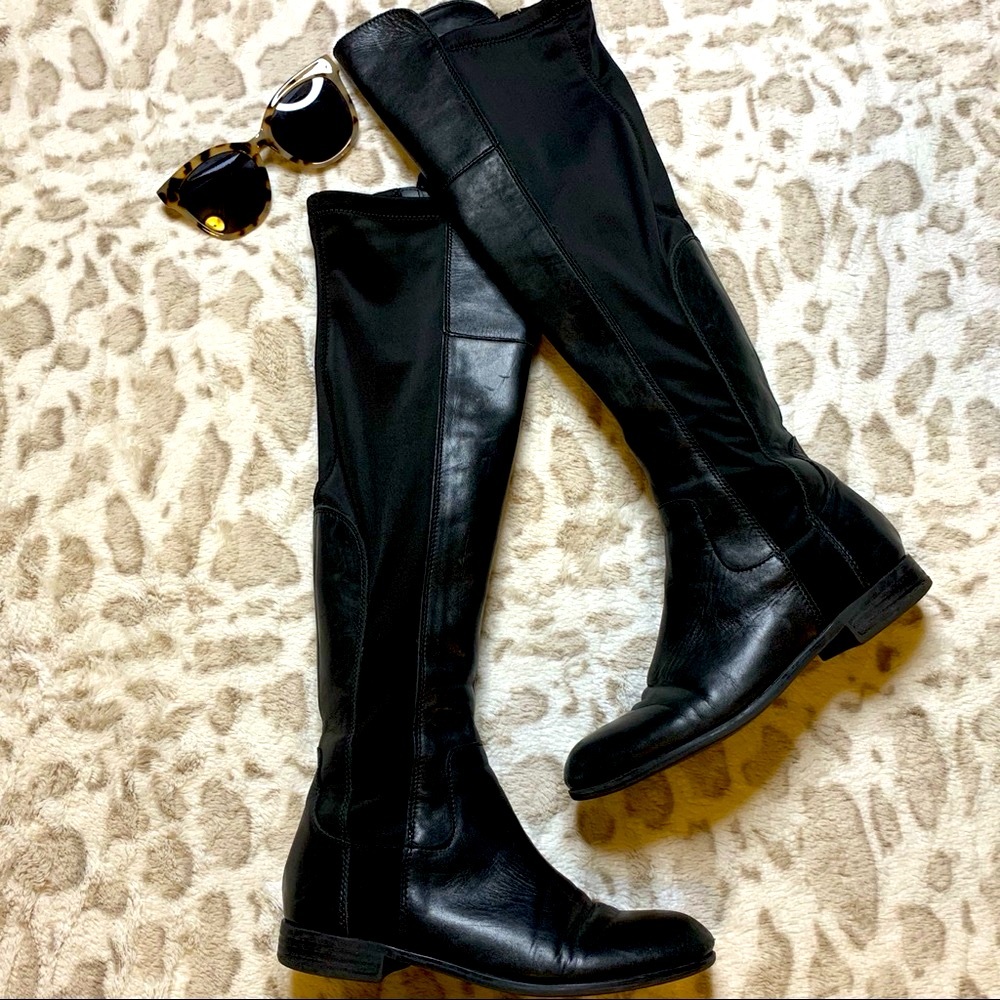 Franco Sarto Leather Over the Knee Boots